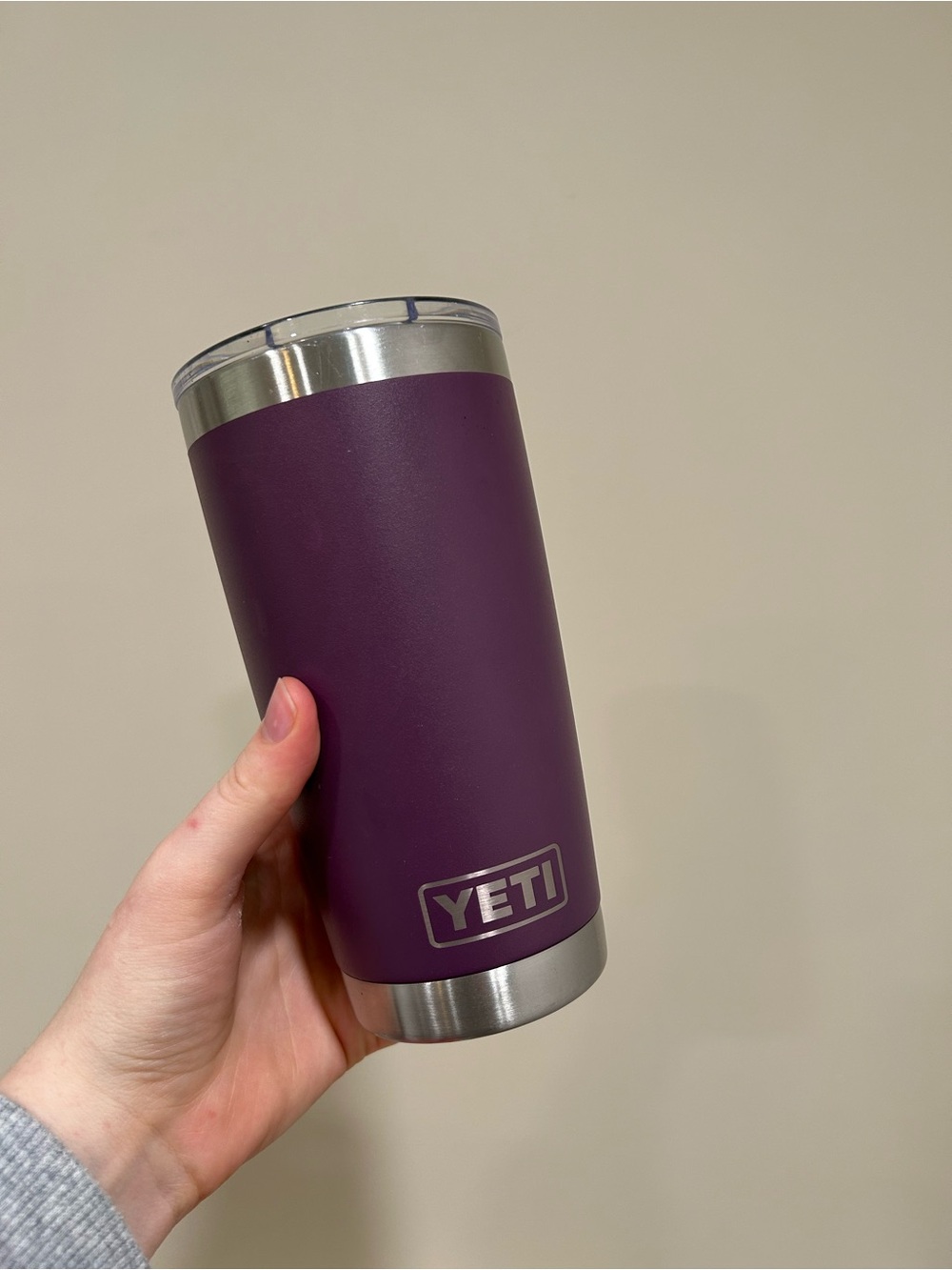 Yeti Purple Stainless Tumbler with Slide Lid 20 ounce